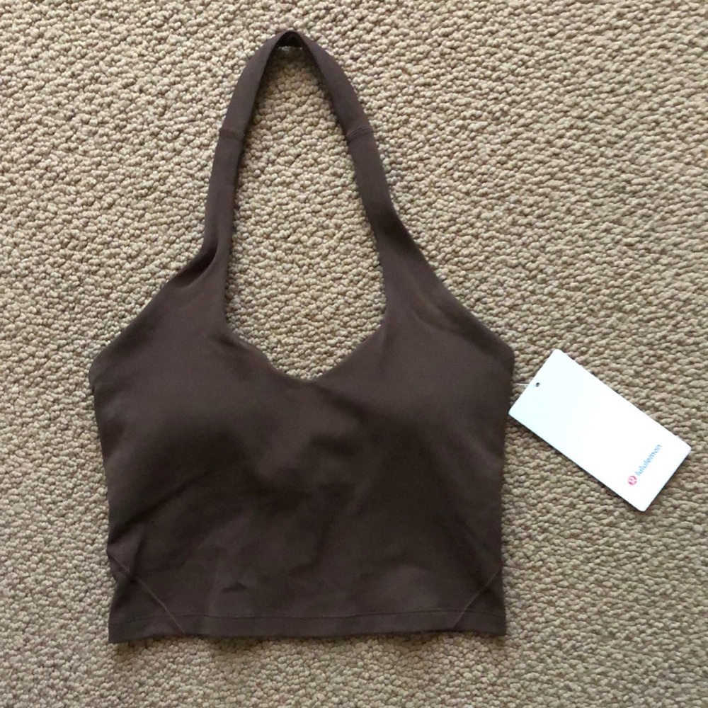 Lululemon align halter tank top size 4 final sale color Java